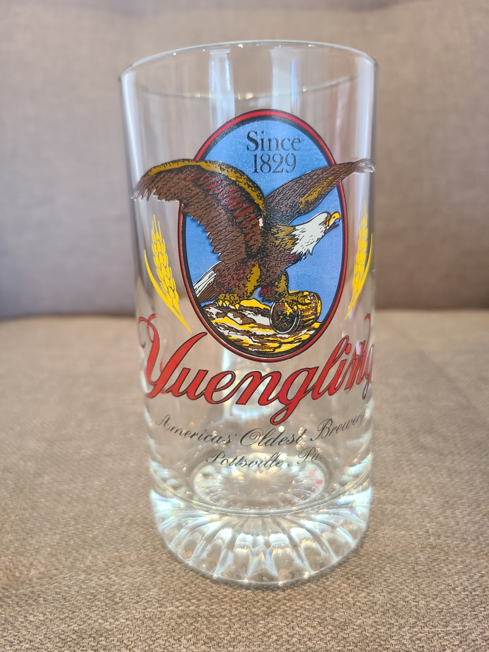 Vintage Yuengling America's Oldest Brewery Beer Glass